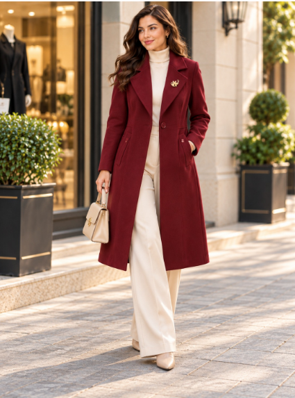 Maroon Long Coat