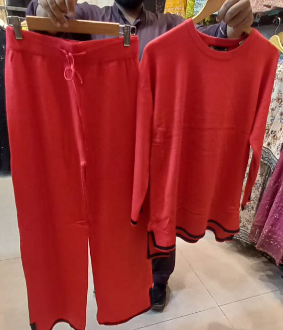 SUUKSESS Women Modal Fall 2 piece outfits Oversized Sweatshirt Wide Leg Pants