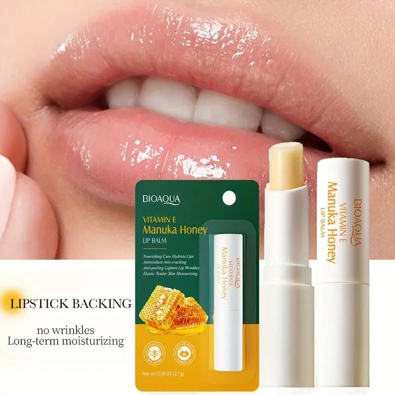 BIOAQUA Vitamin E & Manuka Honey Lip Balm – Deep Moisture & Natural Glow