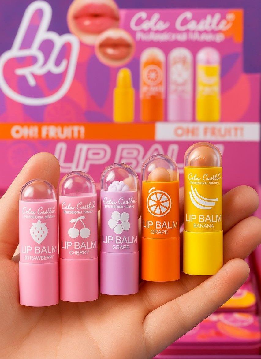 Mini Fruity Lip Balm – Moisturizing & Nourishing Lip Care  ( Pack of 5 )
