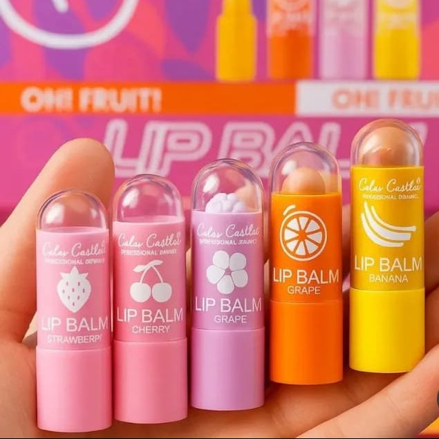 Mini Fruity Lip Balm – Moisturizing & Nourishing Lip Care  ( Pack of 5 )