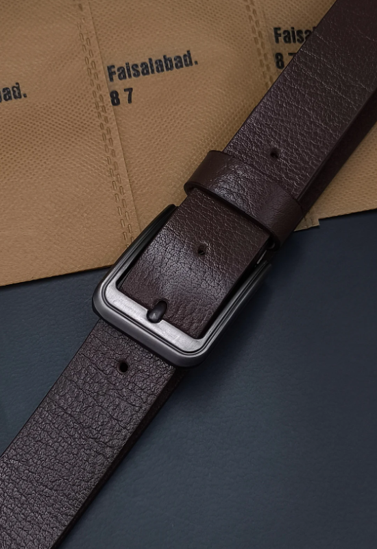 1P SOFT BROWN Leather Belt