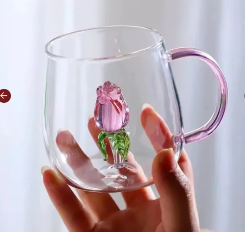 Premium 3D Transparent Heat Resistant Glass Cup - Ideal for Hot Beverages