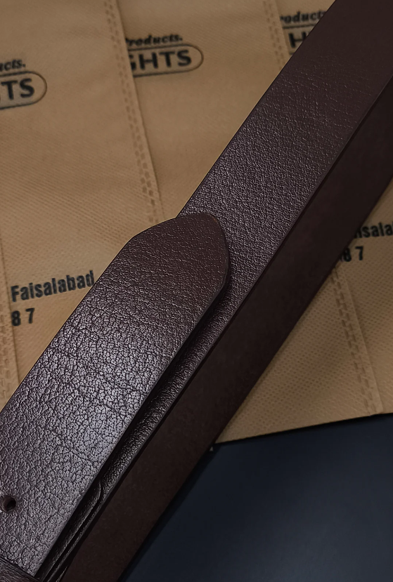 1P SOFT BROWN Leather Belt