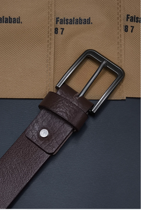 1P SOFT BROWN Leather Belt