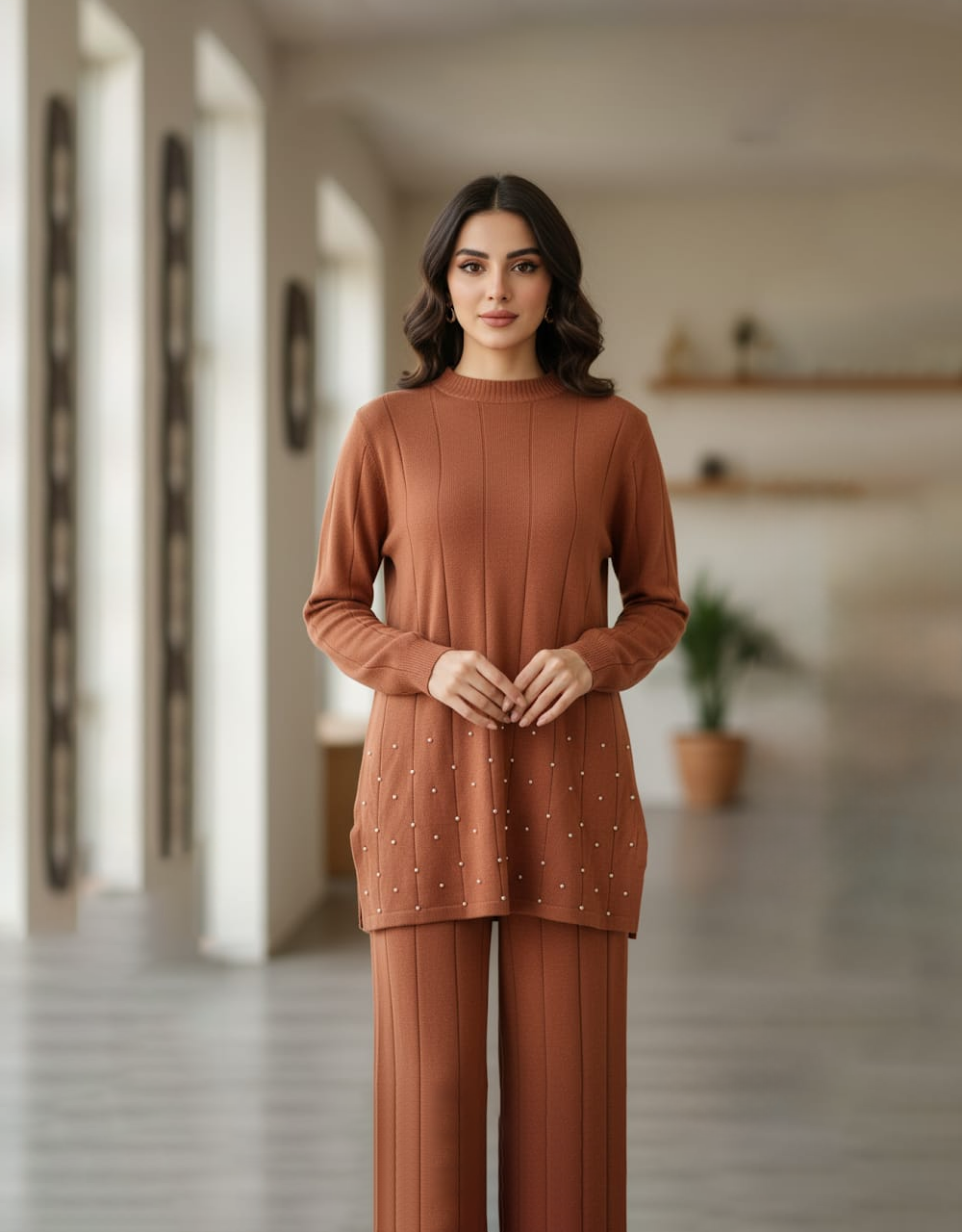 Pearls woolen Coord Set