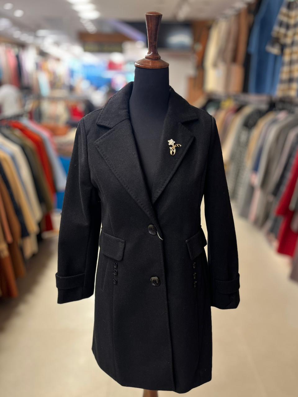 Classic Camel Wool Blend Coat