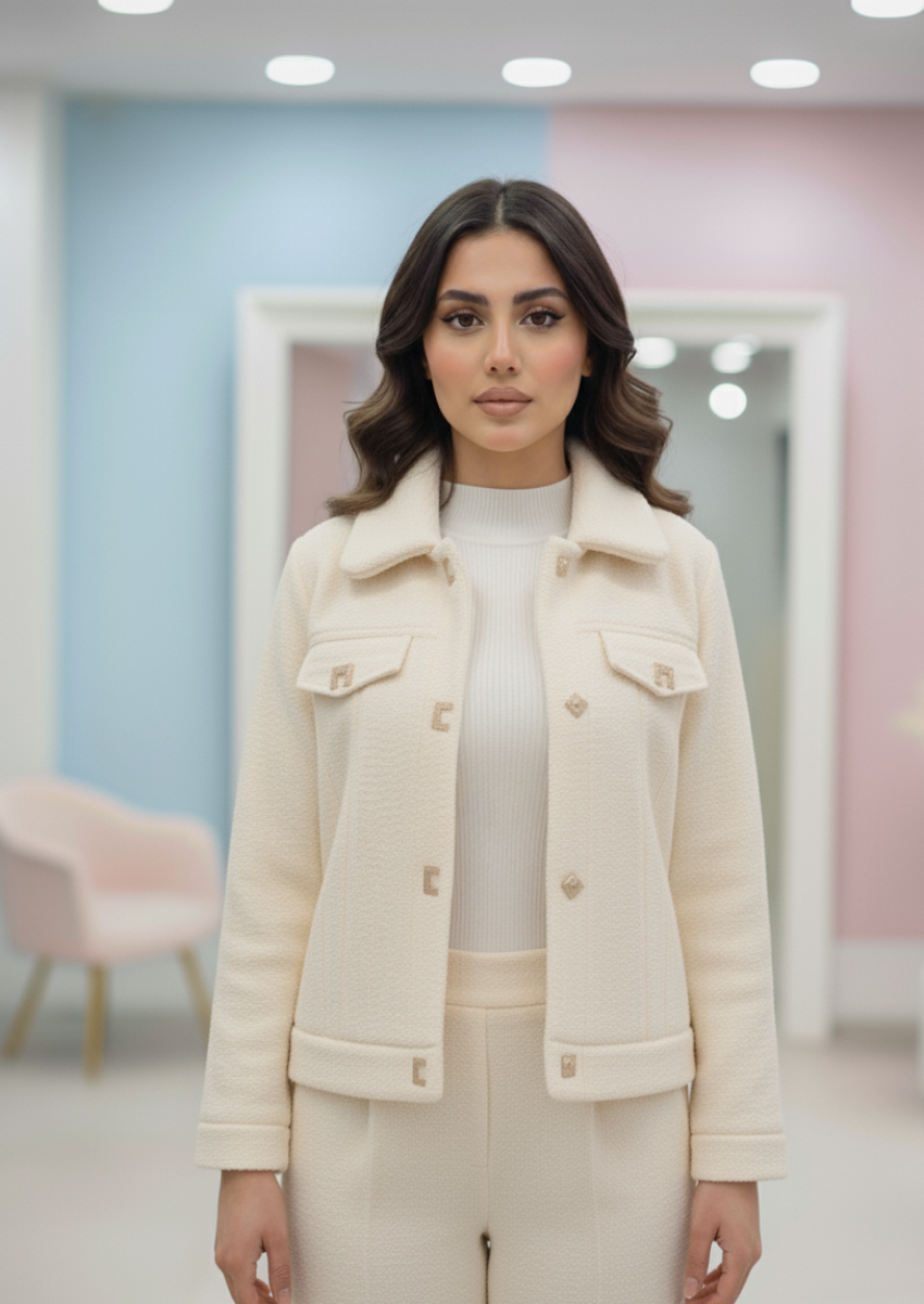 Bomber Jacket with Faux Fur Collar