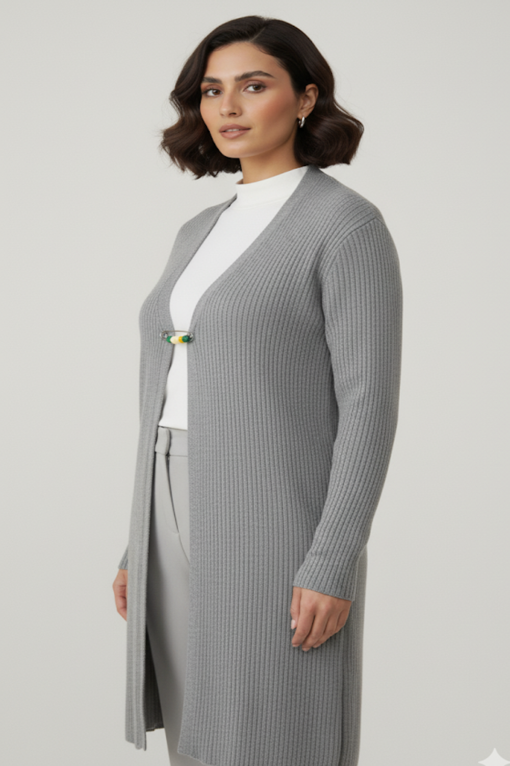 The Ribbed Knit Midi Dress