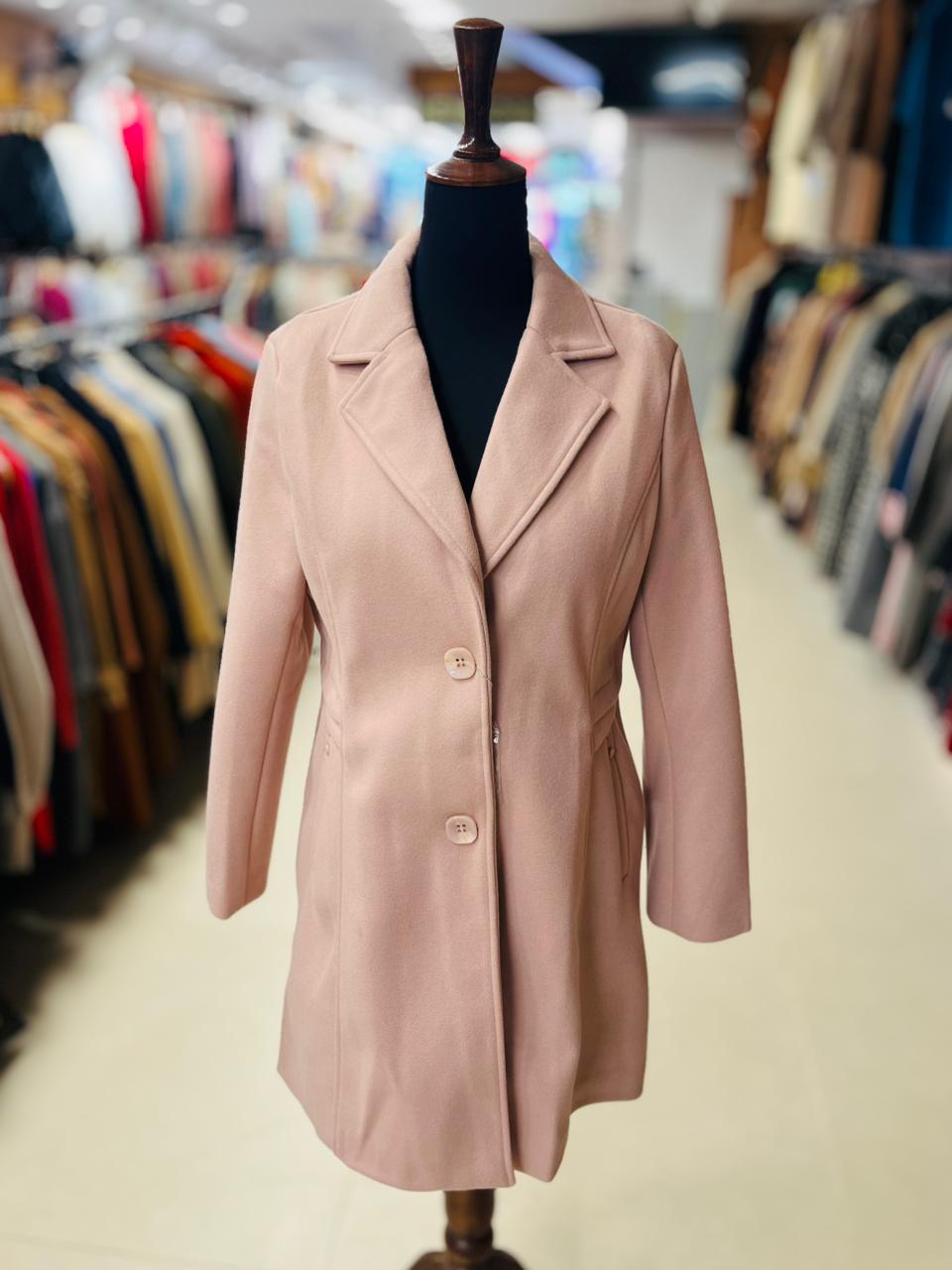 Classic Camel Wool Blend Coat
