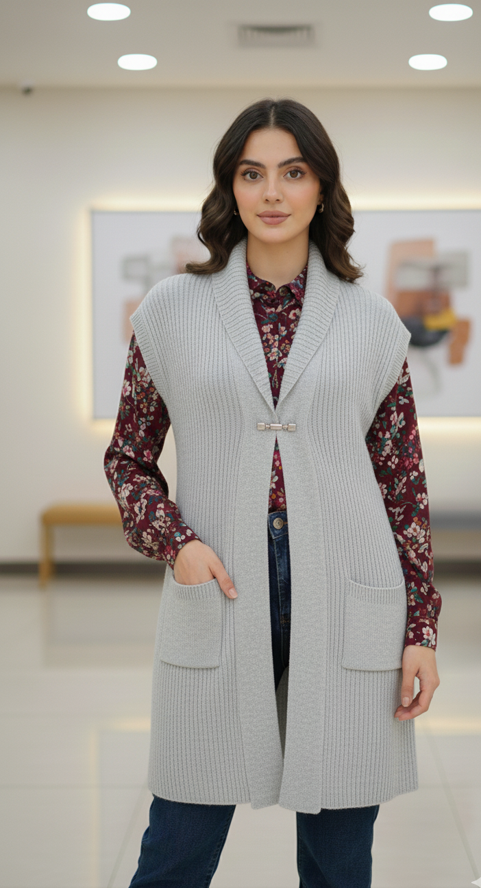 The Elegant Knit Sleeveless Shrug