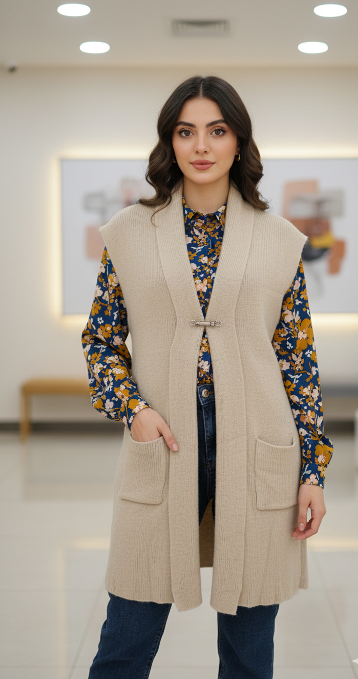 The Elegant Knit Sleeveless Shrug