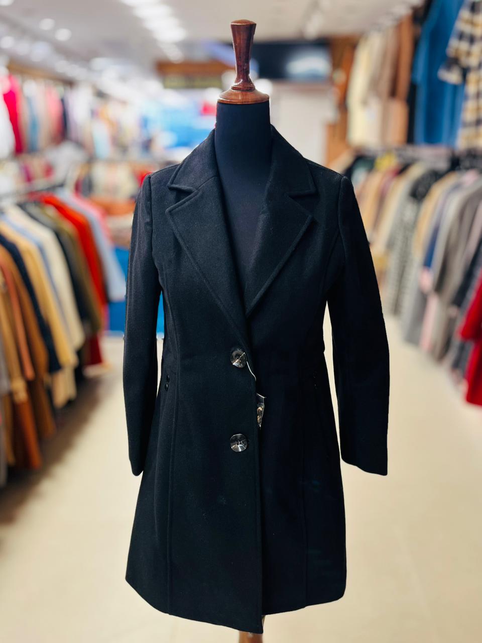 Classic Camel Wool Blend Coat