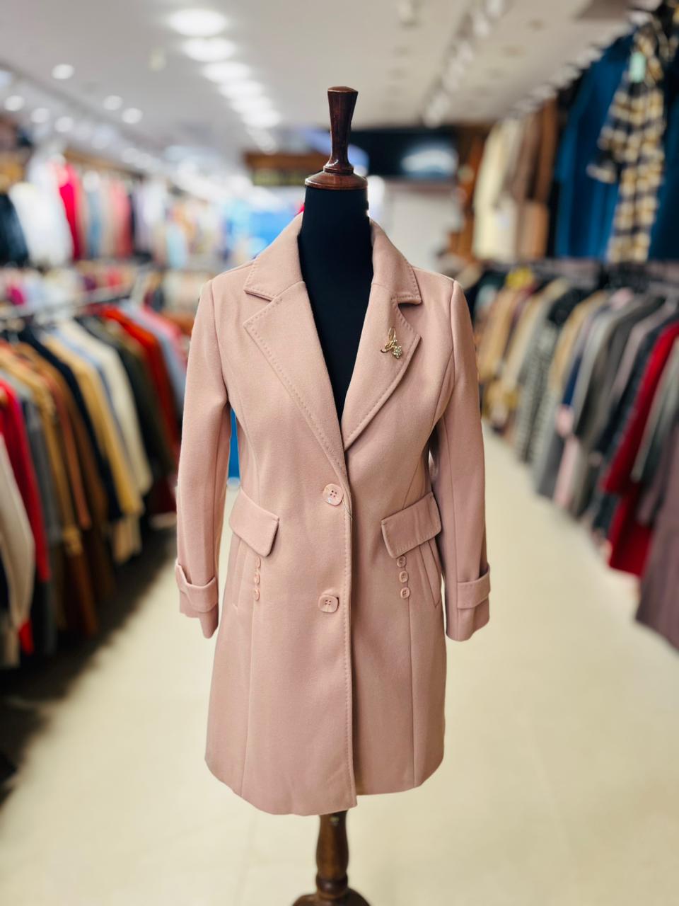 Classic Camel Wool Blend Coat