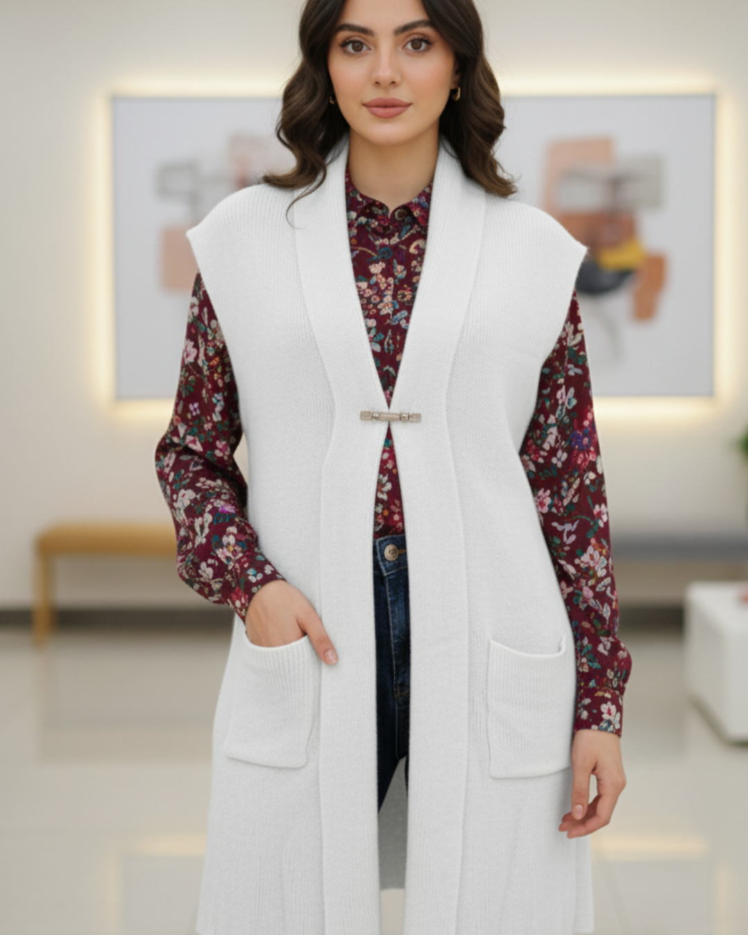 The Elegant Knit Sleeveless Shrug