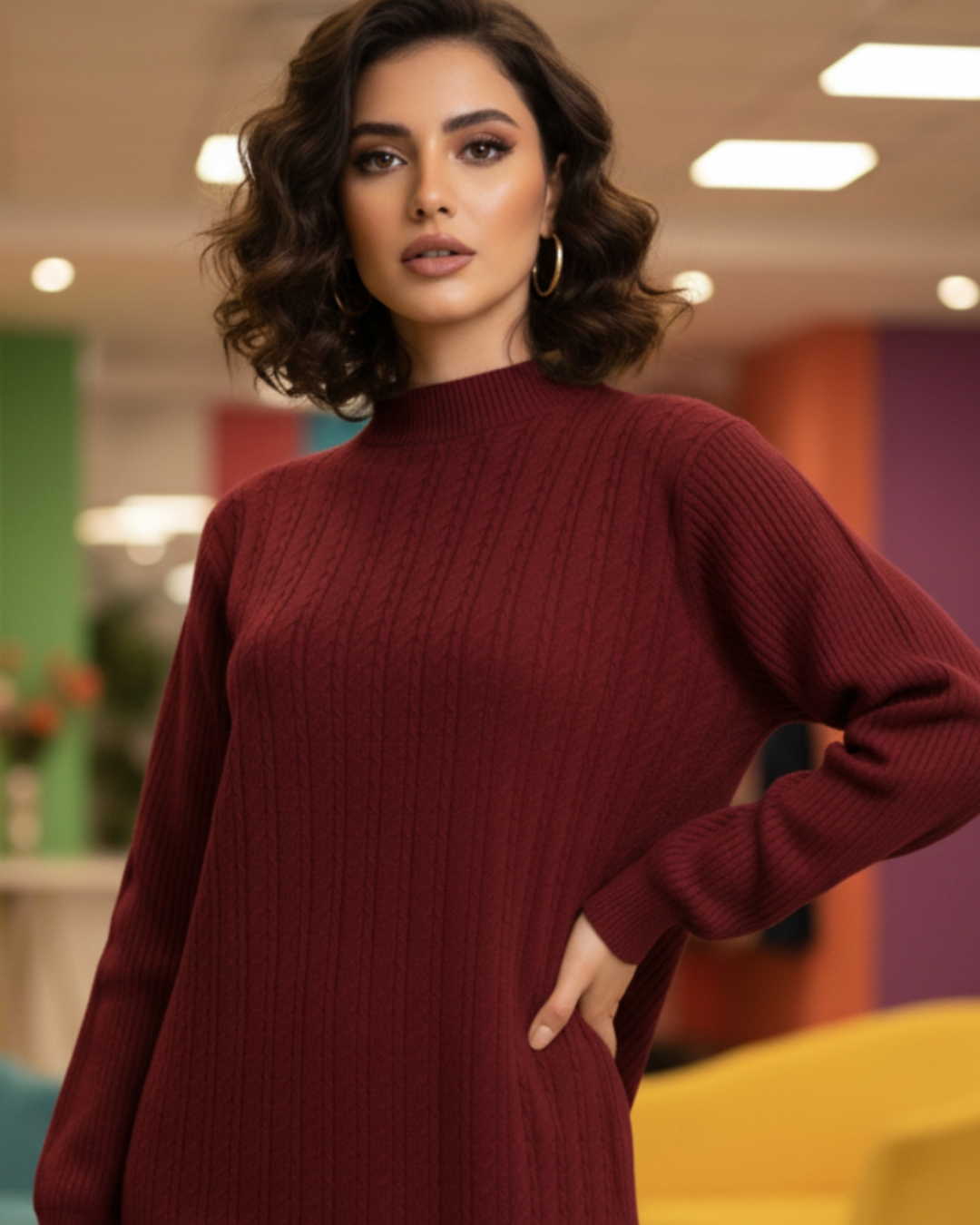 Chic Western knit Co-ord suit (Top & Pants)