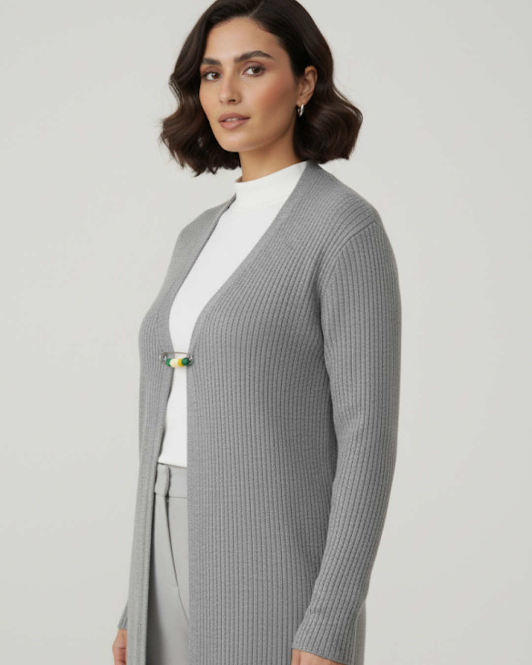 The Ribbed Knit Midi Dress