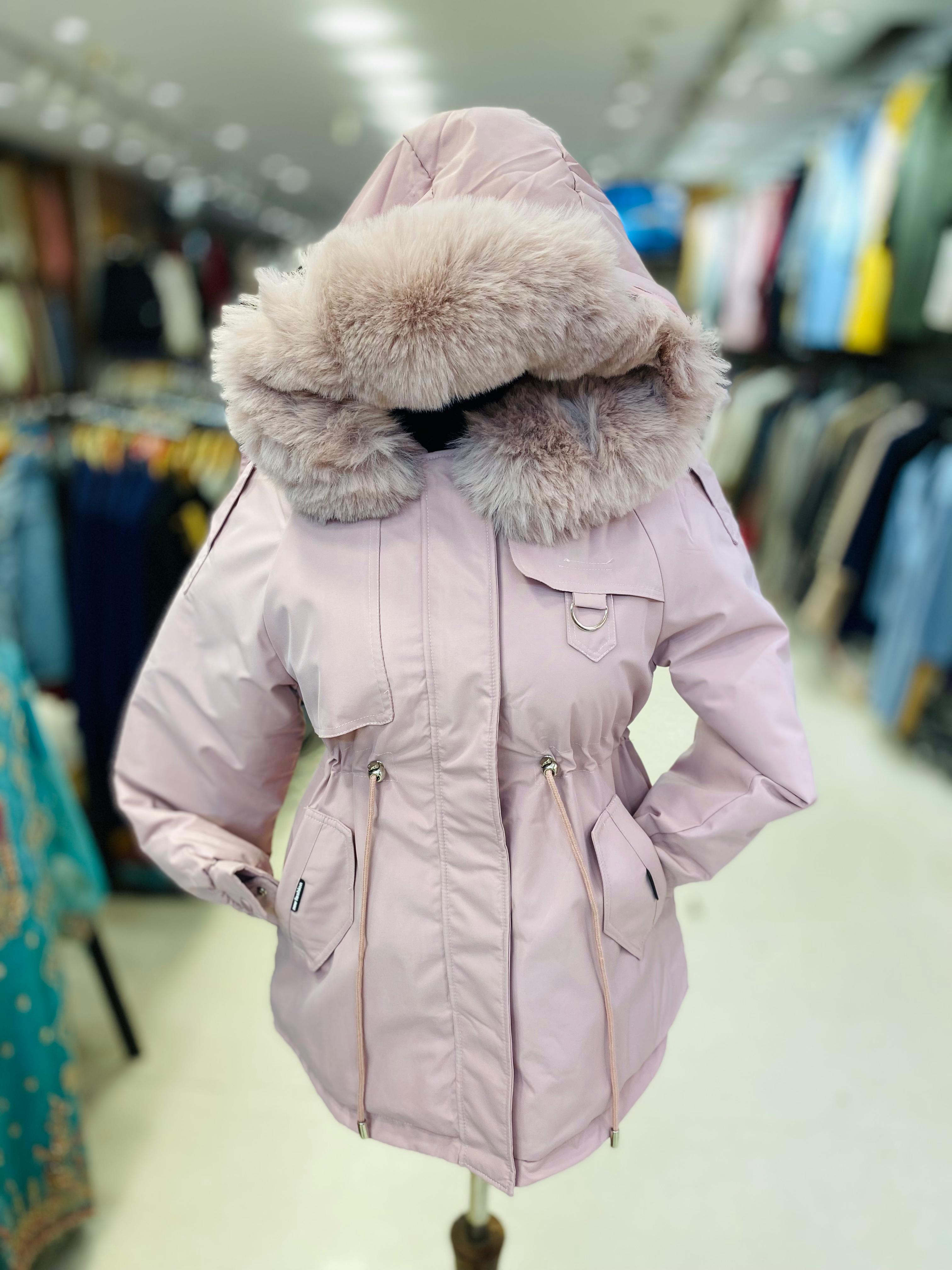 Faux Fur Hooded Parka Jacket